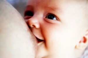Baby smiling looking up _PB