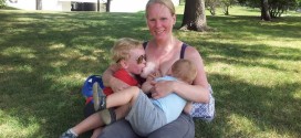 Abby Theuring, The Badass Breastfeeder breastfeeding