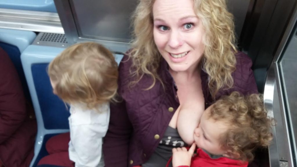 The Badass Breastfeeder, Abby Theuring, breastfeeding in public. 